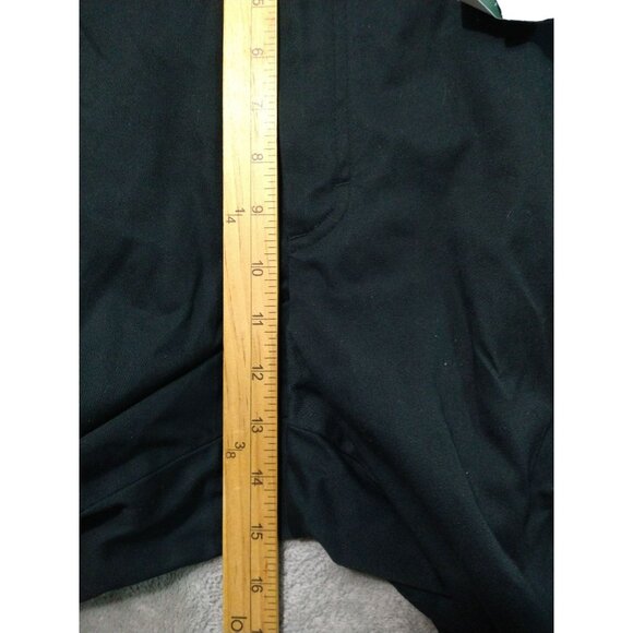 LL Bean Pants Mens 44 x 32 Navy Blue Chino Classic Fit Flat Front Straight Leg - Picture 4 of 9